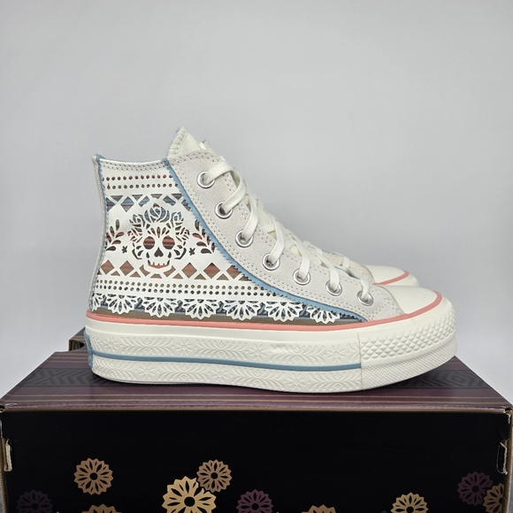 Converse Chuck Taylor All Star Lift High Day Of The Dead Women's Shoes Size 7.5 - Picture 3 of 8